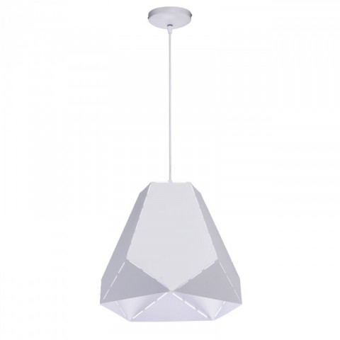 Suspension blanche loft 1 ampoule 170 cm