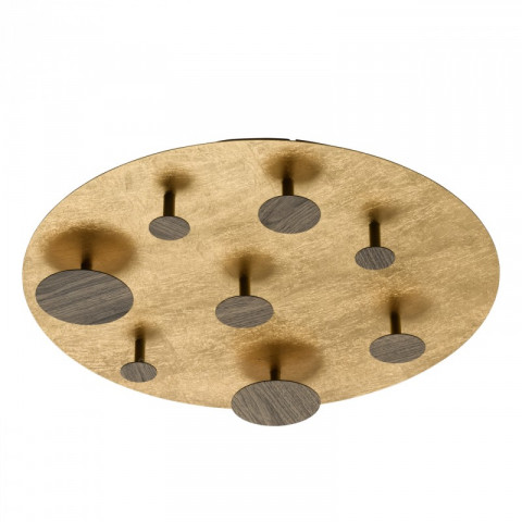 Plafonnier doré techno   8 cm