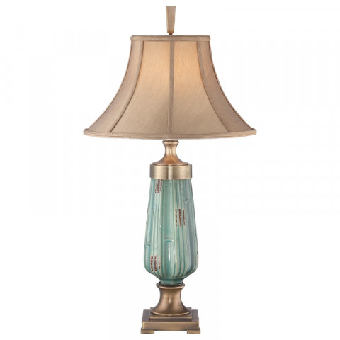Lampe monteverde avec abat-jour caramel