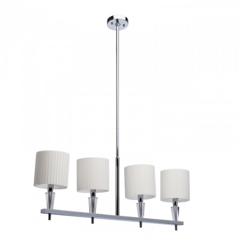 Suspension chromée megapolis 4 ampoules 120 cm
