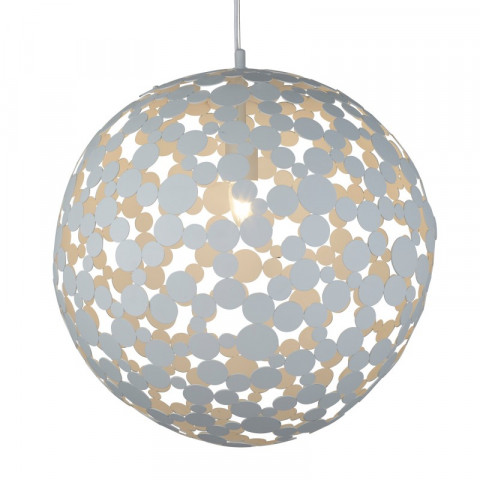 Suspension 50 cm avalon, métal blanc