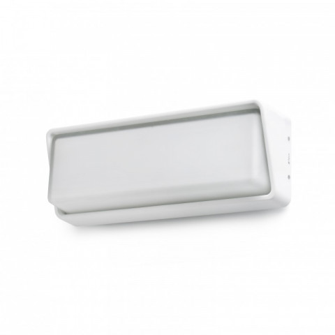 Aplique murale de jardin blanche half
