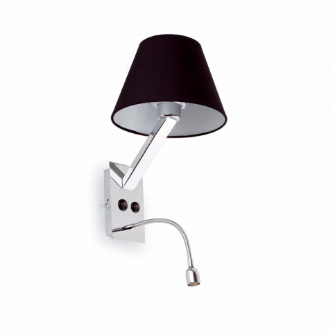 Aplique murale noire moma 1 ampoule