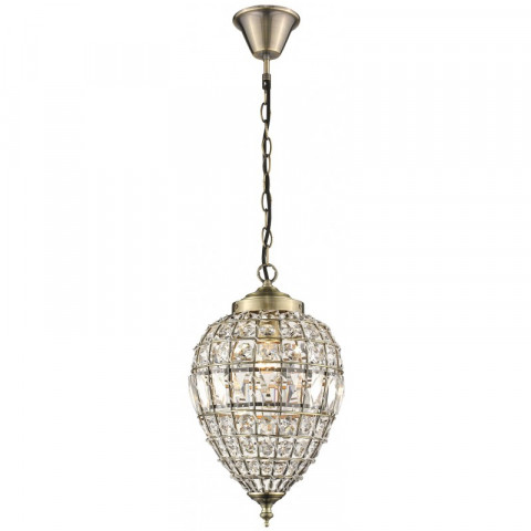 Lustre laiton antique craven arms h152 1 lumières