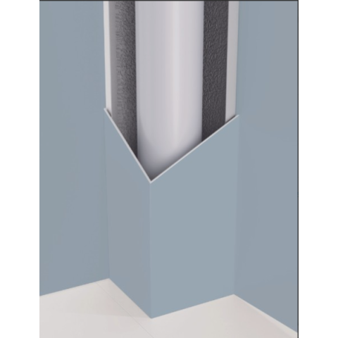 Cache tuyau en u 300 x 300 x 300 h2500 - coloris aux choix