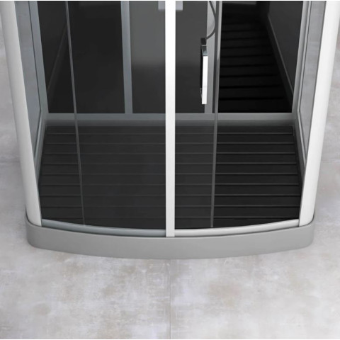 Caillebotis en bois composite Gris pour cabine rectangulaire - Dimensions 104 x 74 cm Aurlane - CAI024