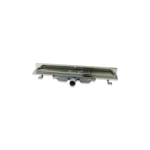 Caniveau inox solusec lineal d40 - sorties et dimensions aux choix