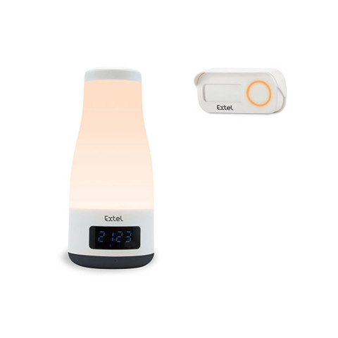 Sonnette sans fil mood avec enceinte bluetooth et lampe intégrée - extel