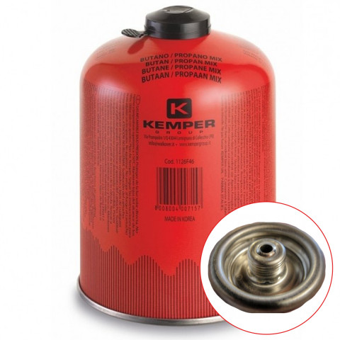 Kemper - Cartouche gaz 460g butane propane mix bouteille de gaz à valve  7/16 bonbonne camping en 417 - Distriartisan