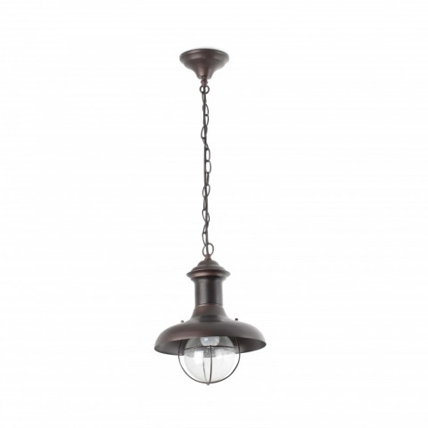 Suspension de jardin brun foncé estoril 1 ampoule h106 cm