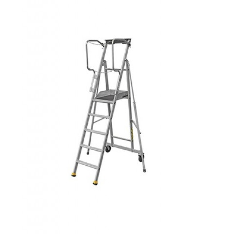Escabeau mobile de rayonnage 5 marches, CENT413605