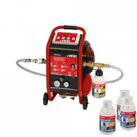 Centrale de désembouage haut-débit Virafal® Connect + injecteur et réducteur + poignée (1 bidon d'additif offert)