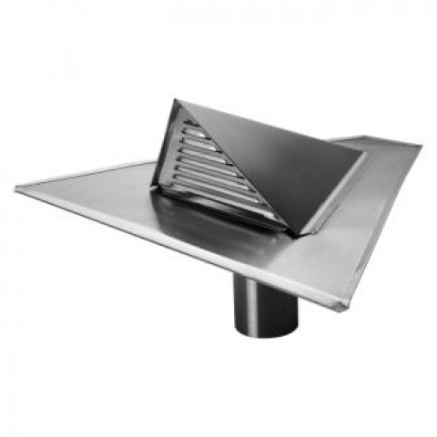 Distriartisan Zinc Chatieres De Ventilation Triangulaires Pour Couverture En Ardoise Avec Sortie De Ventilation O 100 Mm Distriartisan