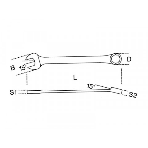 Cle mixte 42/8 beta 000420008
