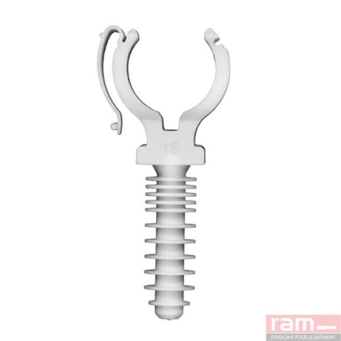 Boite de 100 CLIPEO blanc simple 20 mm - 58220