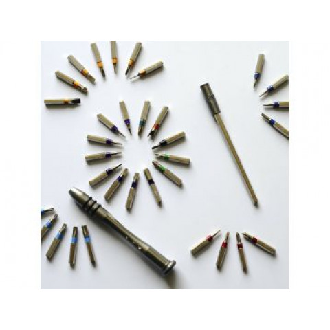 Coffret de 35 embouts de vissage précision tivoly + 1 tournevis