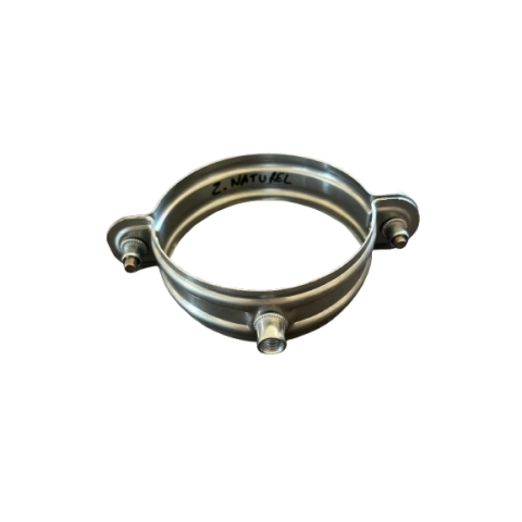 Collier de fixation Zinc 7/10ème pour descente d'eau pluviales ronde Ø100 - Couleur au choix