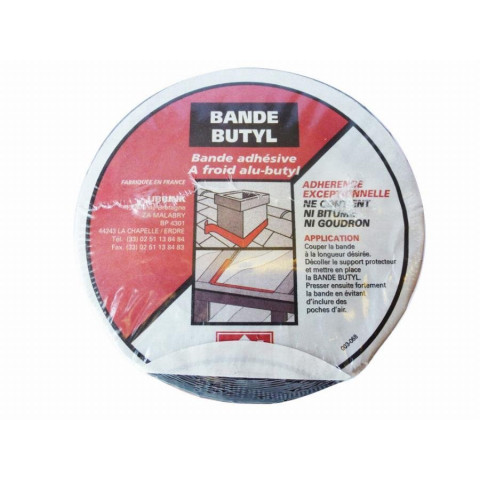 Bande d'étanchéité UBBINK Butyl - ocre - 300 mm x 10 m - 791230