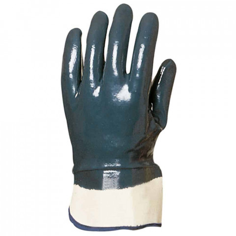 Gant de protection manutention nitrile et manchette de sécurité - mo9620 - Bleu - Taille au choix