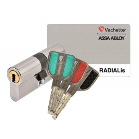 Cylindre double breveté type radialis à clé protégée varié 3 clés 32,5 x 32,5