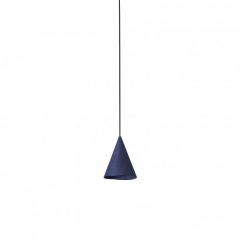 Suspension cuir bleu fada