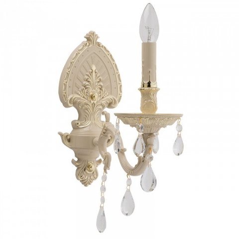 Applique murale beige classic 1 ampoule 28 cm