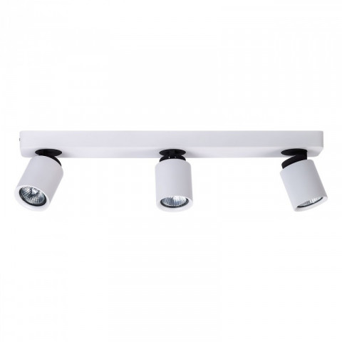 Spot blanc techno 3 ampoules 13 cm