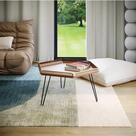 Tables basses en Acier - Céleste - Intérieur ou extérieur