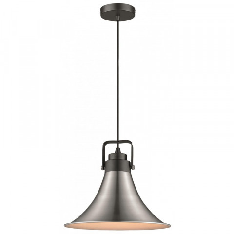 Suspension nickel satiné clacton 1 lumières