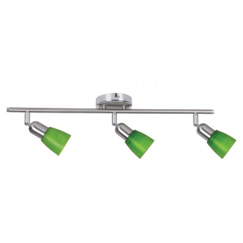 Spot chromé techno 3 ampoules 15 cm
