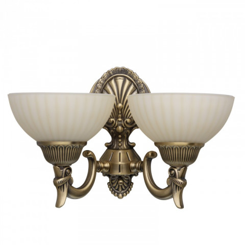 Applique murale laiton classic 2 ampoules 19 cm