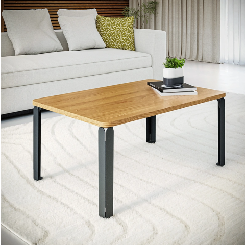 Pied DECO-GEM pour table basse en acier Jaspe, H.39 cm