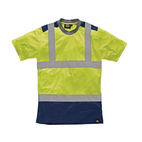 T-shirt de travail haute-visibilité bicolore dickies - Couleur et Taille au choix
