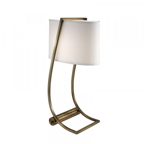 Lampe lex, laiton, avec abat-jour et port usb