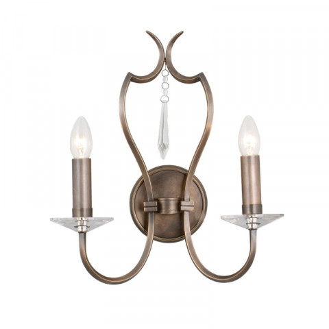 Applique pimlico, bronze foncé, 2 ampoules