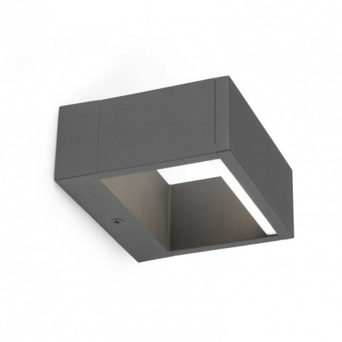 Aplique murale de jardin gris fonce alp