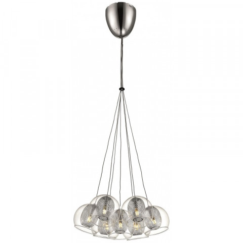 Suspension chrome liverpool 7 lumières