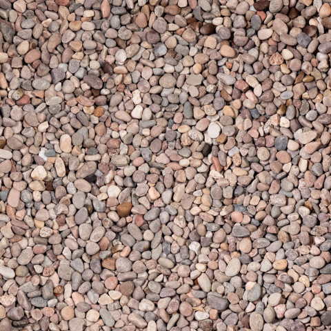 Pack 12 m² - galet morane extra mix beige gris 8-16 mm (30 sacs = 600kg)