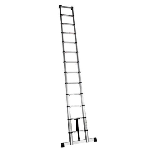 Echelle télescopique aluminium anodisé 13 échelons 150 kg - 835007802