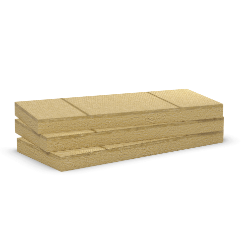 Panneau isolant en laine de roche Ecorock Duo de Rockwool (palette) - épaisseur au choix