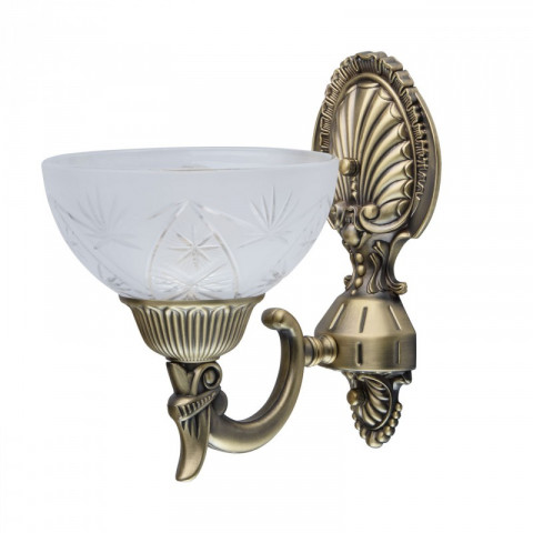 Applique murale laiton classic 1 ampoule 16 cm
