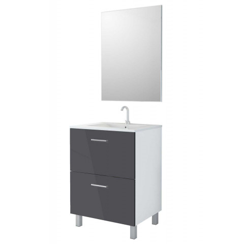 Mennza ensemble de salle de bain daia - Couleur et dimension du meuble au choix