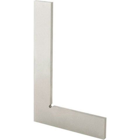 Équerre d'atelier sans butée, DIN 875/II, forme A, Long. des branches : 75 x 50 mm, Coupe transversale 15 x 5 mm