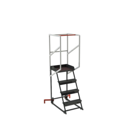 Escabeau roulant étroit 4 marches 150 kg - 830008729