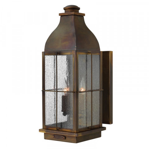 Applique bingham, laiton et verre, grande