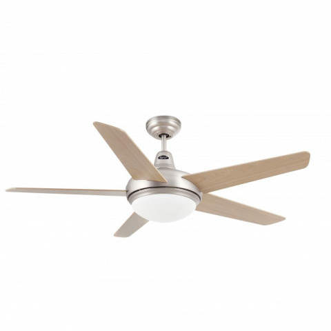 Faro 33137 Ventilateur de plafond avec lumière et télécommande A 3 vitesses réglables, Chêne