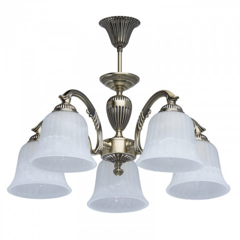 Plafonnier laiton classic 5 ampoules 36 cm
