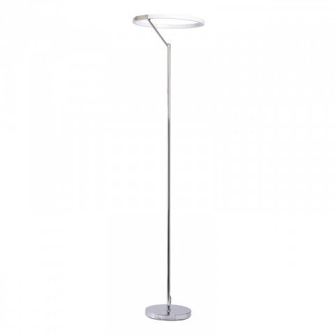 Lampadaire chromé megapolis 1 ampoule 178 cm