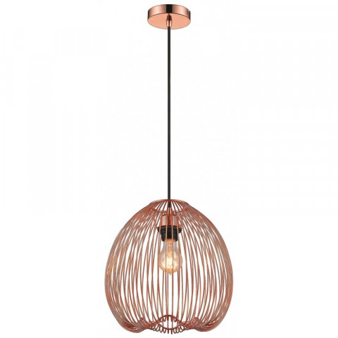 Suspension cuivre leeds 1 lumières