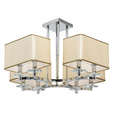 Suspension chromée elegance 8 ampoules 46 cm